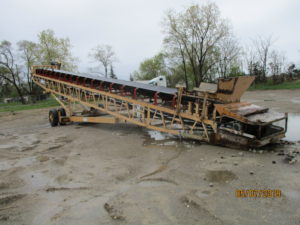 Grasan 48"x65' portable feed conveyor