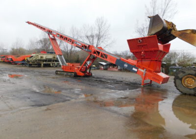 EDGE direct feed 100' track stacker